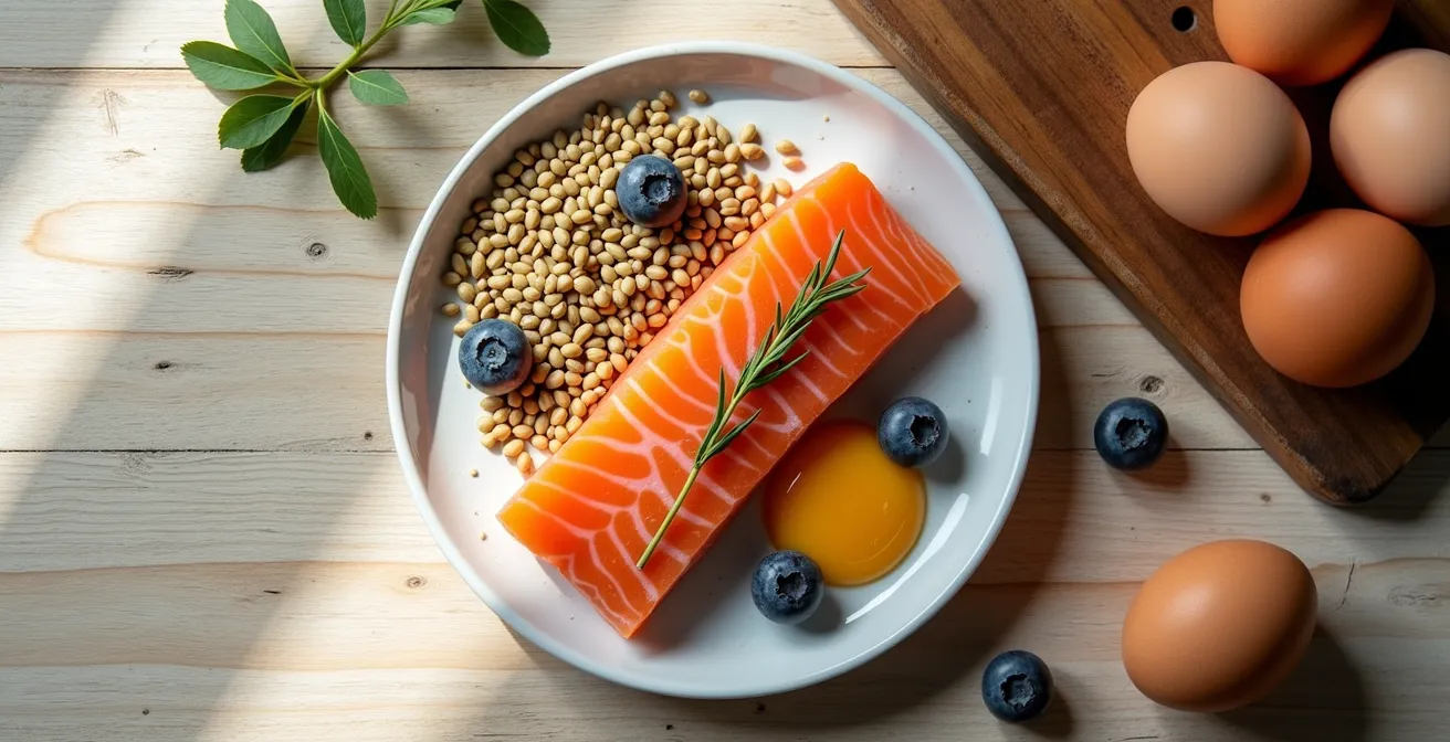 Composition d'aliments canadiens riches en nutriments pour les cheveux